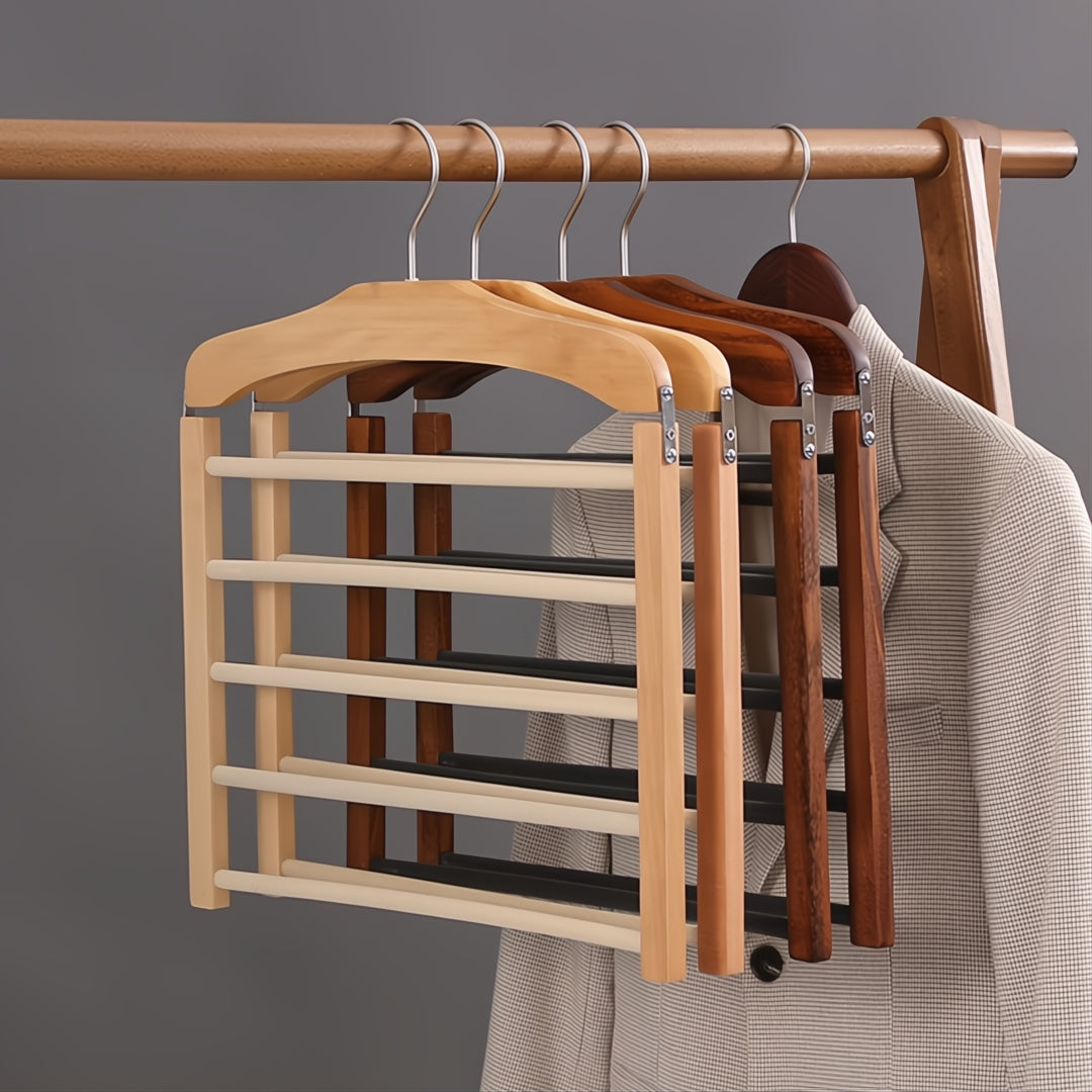 Multi-Bar Wooden Hanger