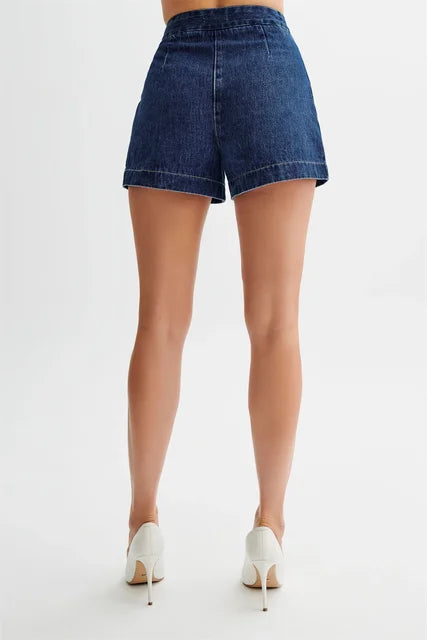 ABELA Denim Button Up Top and Shorts