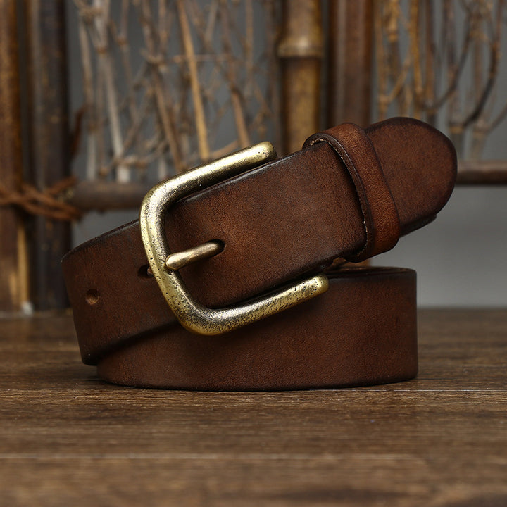 Marco Burnished Leather Belt