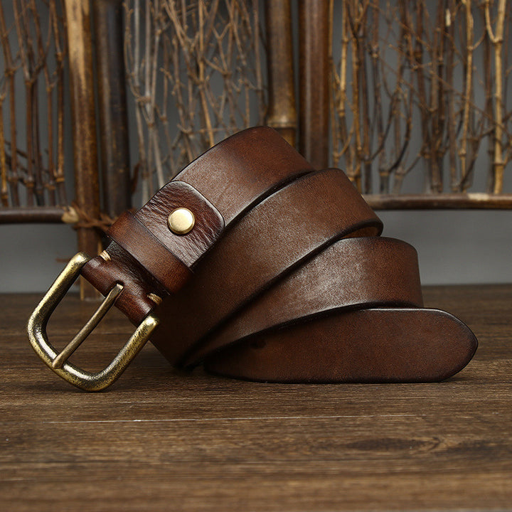 Marco Burnished Leather Belt