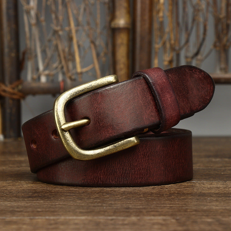 Marco Burnished Leather Belt