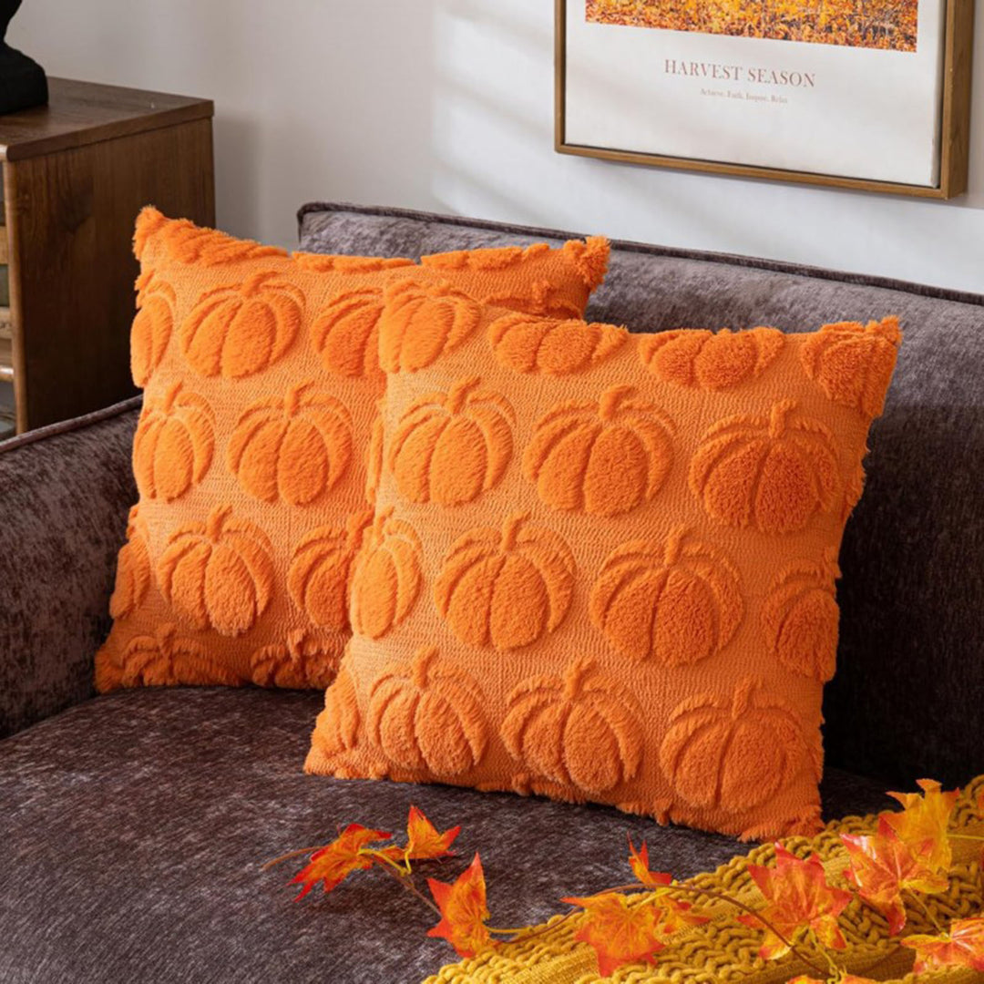 Pumpkin Throw Pillow Covers (Set of 2)