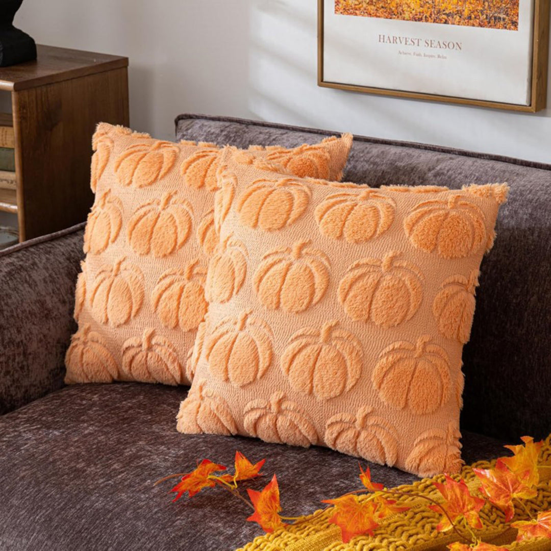 Pumpkin Throw Pillow Covers (Set of 2)