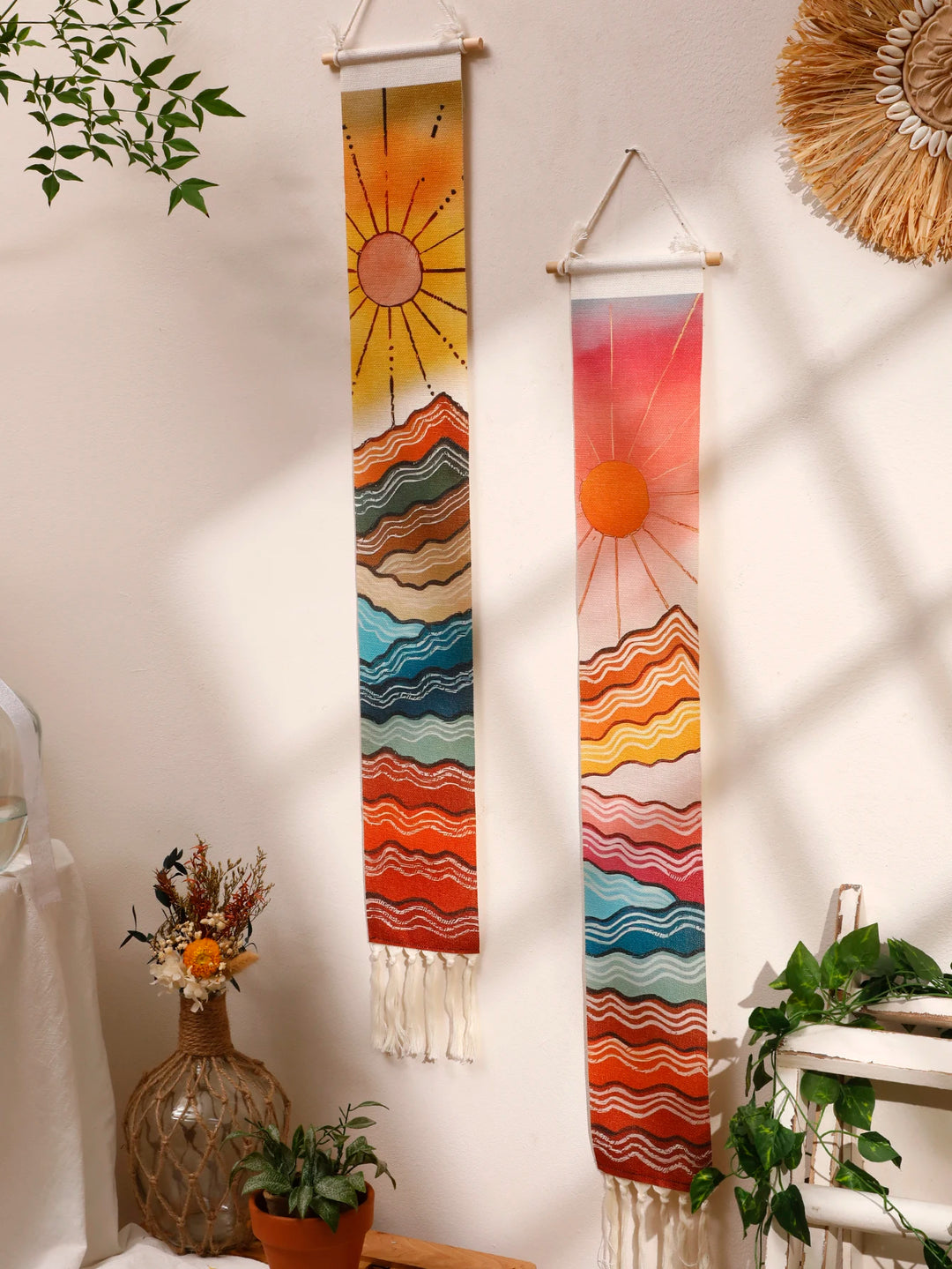 Sunrise & Sunset Wall Tapestry (2pcs)