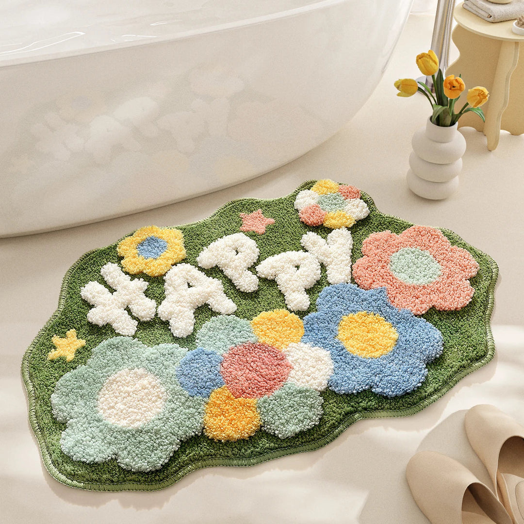 Spring Flower Bath Mat