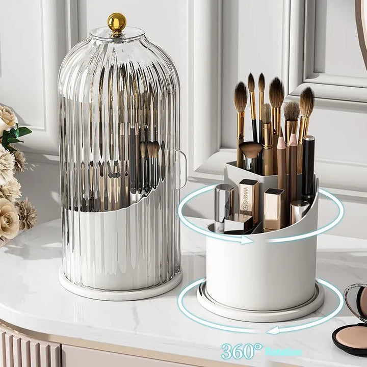 Eleganter, um 360° drehbarer Make-up-Organizer