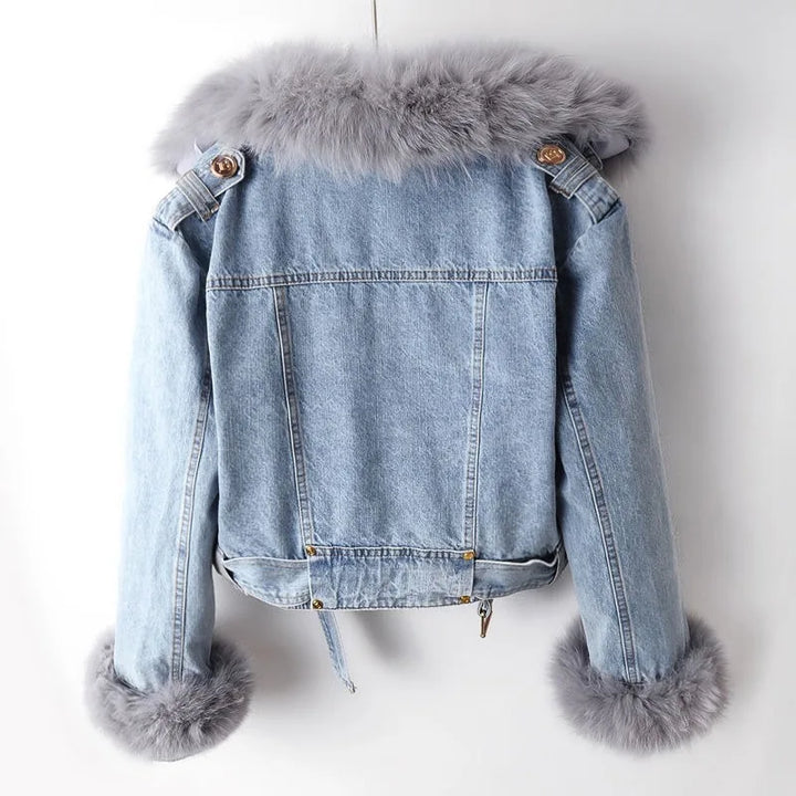 Jude Faux Fur Denim Jacket