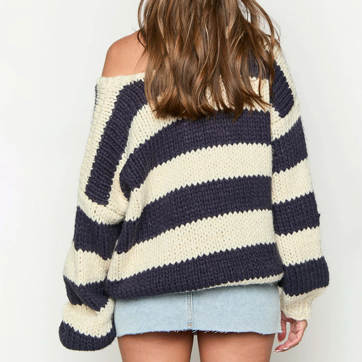 Endless Knit Striped Sweater