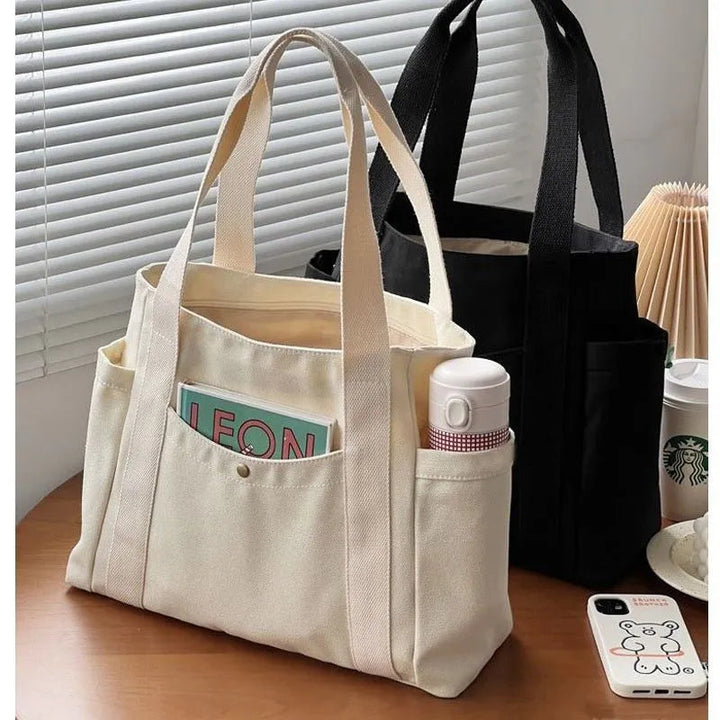 Maverra Spacious Canvas Tote Bag