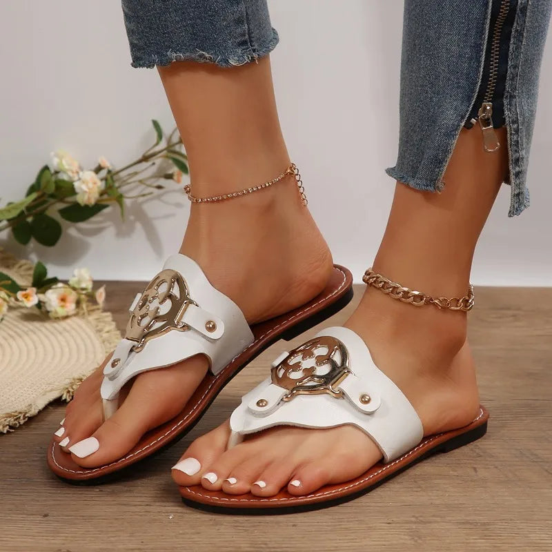 Golden Bloom Sandals