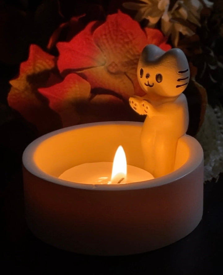 Kitten Candle Holder