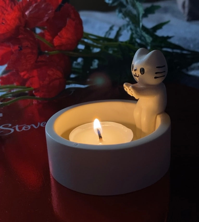 Kitten Candle Holder