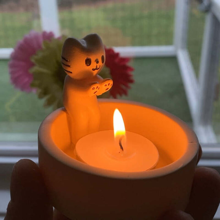 Kitten Candle Holder