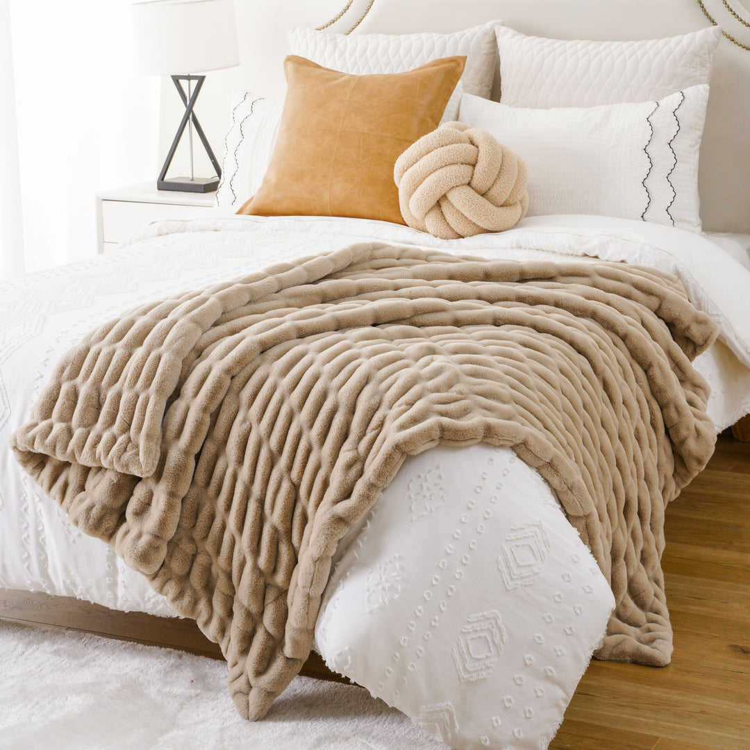 Rabbit Faux-Fur Throw