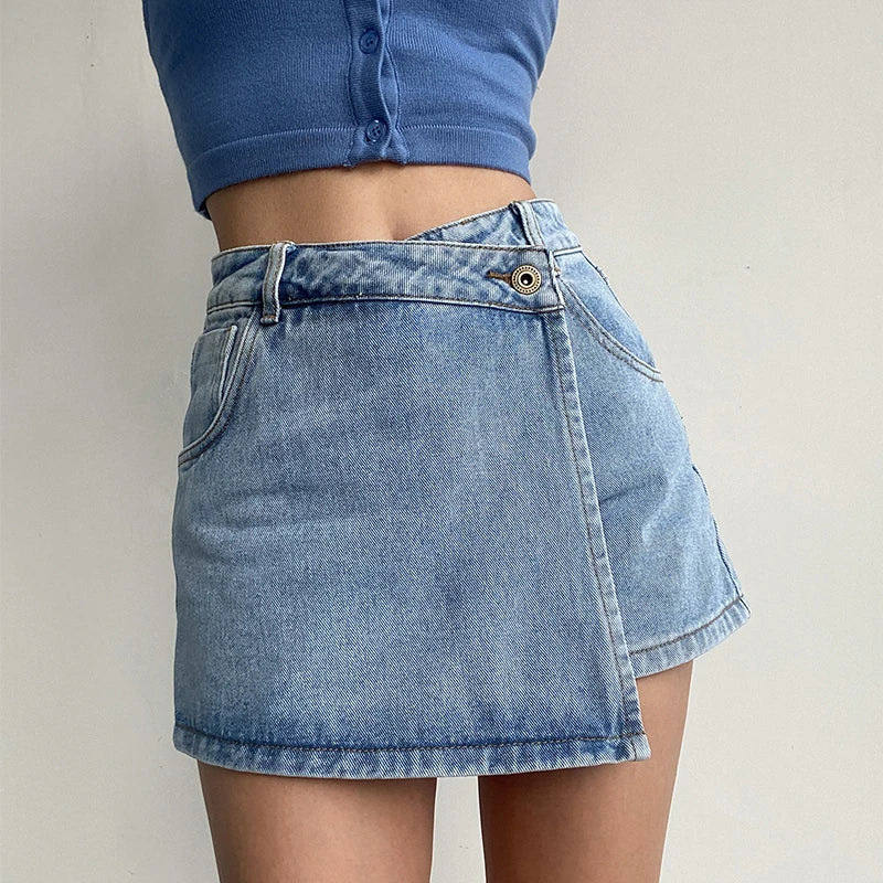 City Vibe Denim Miniskirt