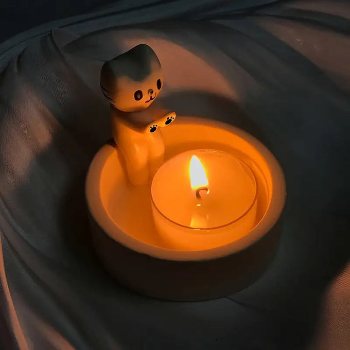 Kitten Candle Holder