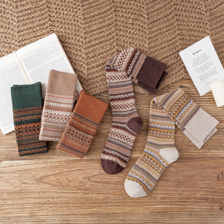 Vintage Autumn's Finest Sock Set (5 Pack)